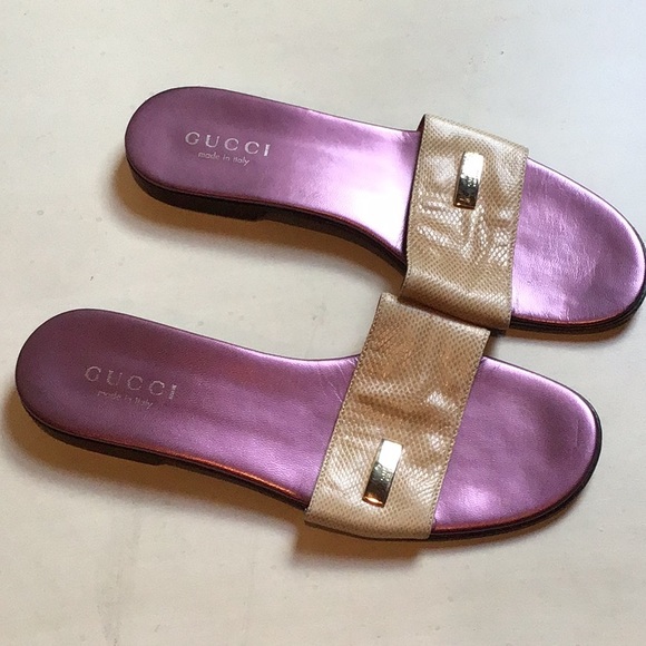 🌷GUCCI SANDALS SIZE 8.5 - Picture 4 of 11
